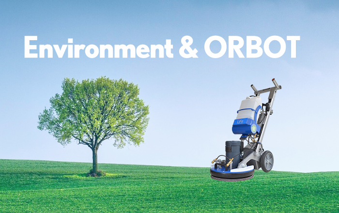 環境にやさしいオーボット（ORBOT）による少水量のカーペット洗浄