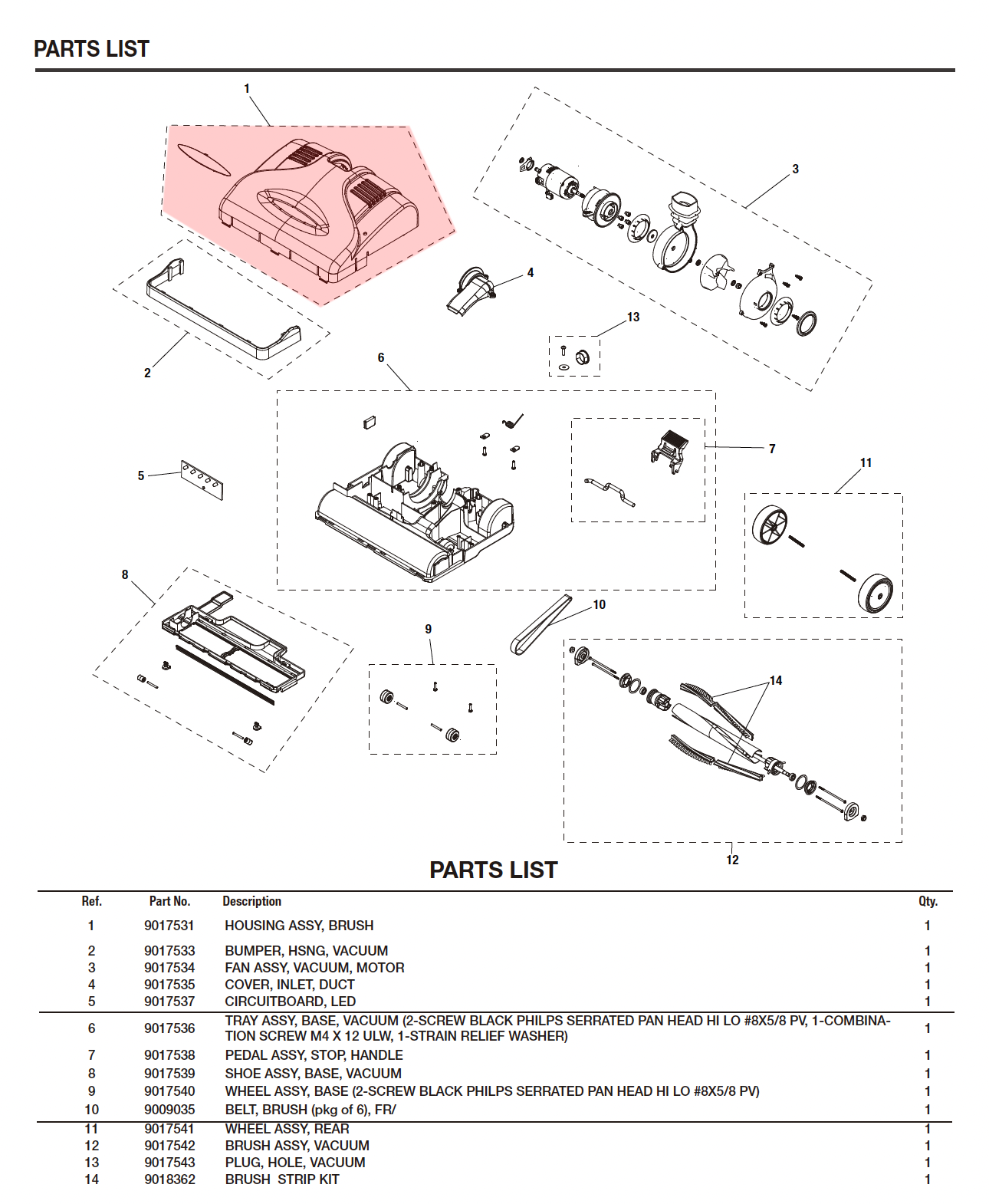 ローム13 インディペンデンス V-LWU-13B ブラシハウジング パーツ比較図